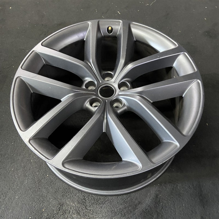 22" RANGE ROVER SPORT 23-24 22x9.5 alloy 5 spoke V spoke dark gray Original OEM Wheel Rim