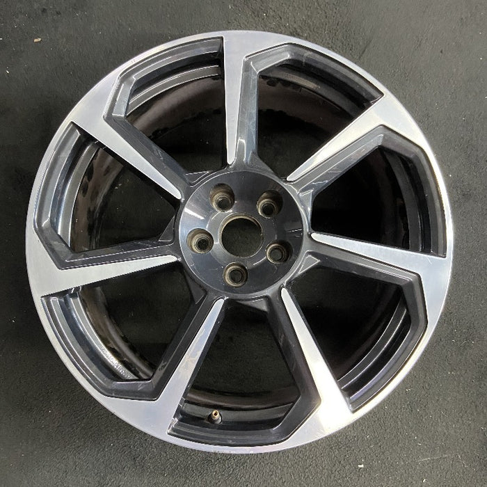 20" AUDI TT 18 20x9 alloy 7 spoke w/ inlay Original OEM Wheel Rim