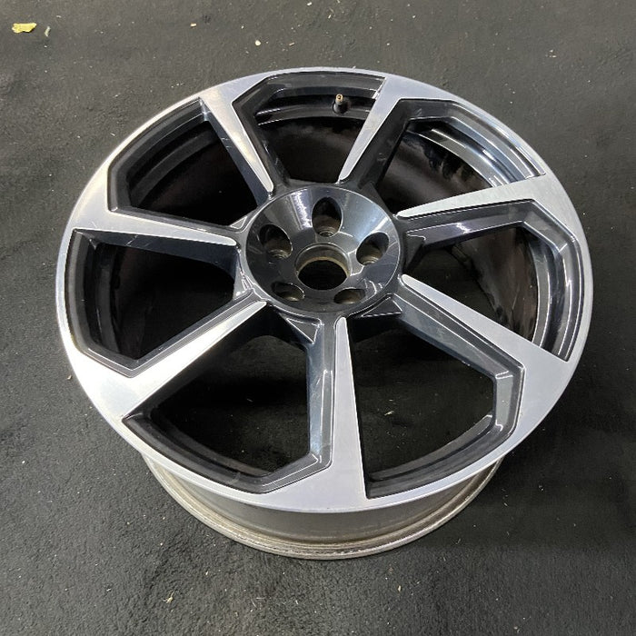 20" AUDI TT 18 20x9 alloy 7 spoke w/ inlay Original OEM Wheel Rim