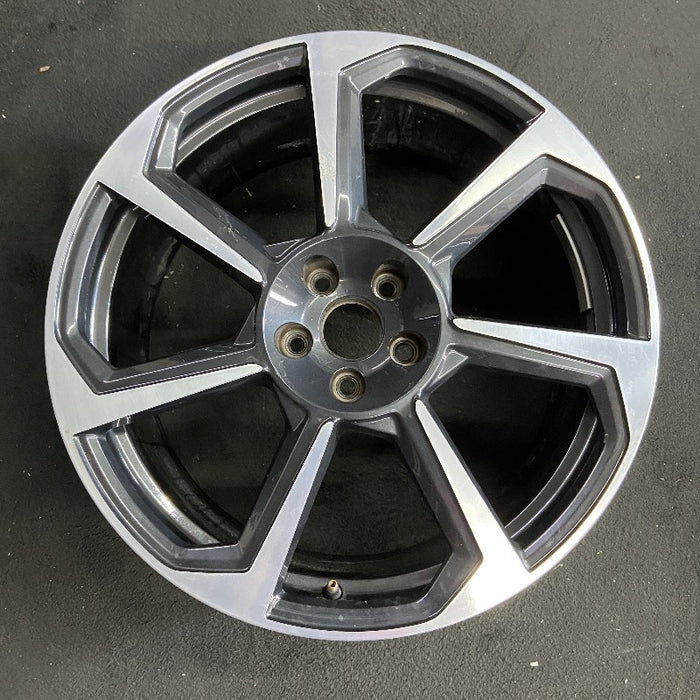 20" AUDI TT 18 20x9 alloy 7 spoke w/ inlay Original OEM Wheel Rim