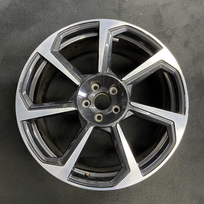 20" AUDI TT 18 20x9 alloy 7 spoke w/ inlay Original OEM Wheel Rim