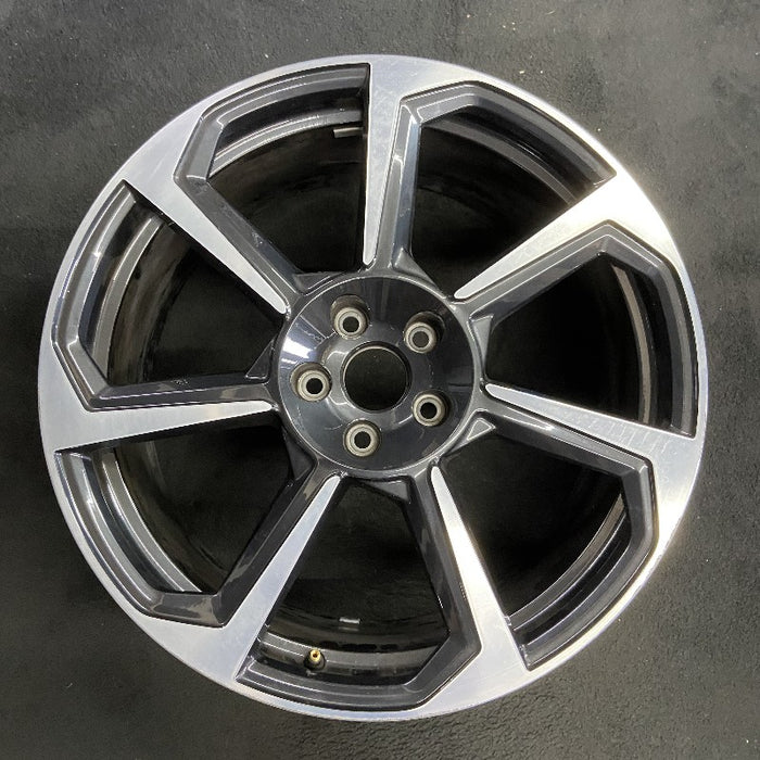 20" AUDI TT 18 20x9 alloy 7 spoke w/ inlay Original OEM Wheel Rim