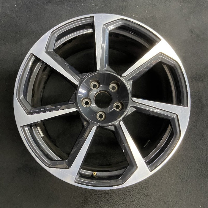 20" AUDI TT 18 20x9 alloy 7 spoke w/ inlay Original OEM Wheel Rim