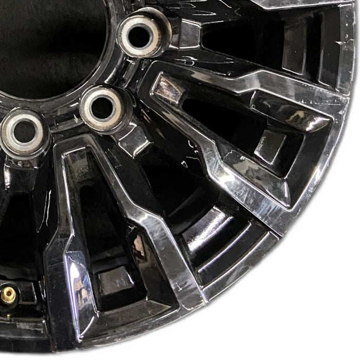 18" SILVERADO 2500 PICKUP 21-24 18x8 aluminum gloss black opt PTW Original OEM Wheel Rim
