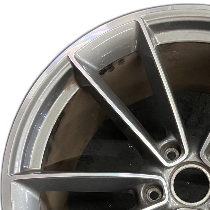 21" PORSCHE 911 20-23 21x11.5 10 spoke straight spoke w/machined face titanium finish Original OEM Wheel Rim