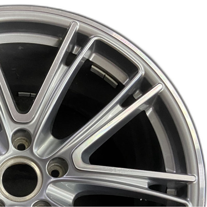 21" PORSCHE PANAMERA 17-20 alloy 21x11.5 5 spoke V spoke dark gray Original OEM Wheel Rim