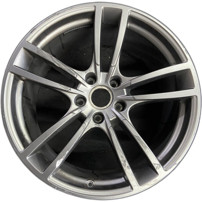 21" PORSCHE CAYENNE 19-22 21x11 5 double spoke platinum Original OEM Wheel Rim