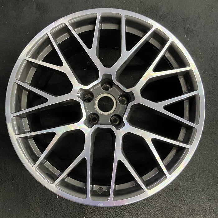 20" PORSCHE MACAN 15-16 20x9 20 spoke titanium finish Original OEM Wheel Rim