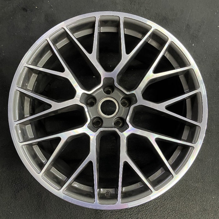 20" PORSCHE MACAN 15-16 20x10 20 spoke titanium finish Original OEM Wheel Rim