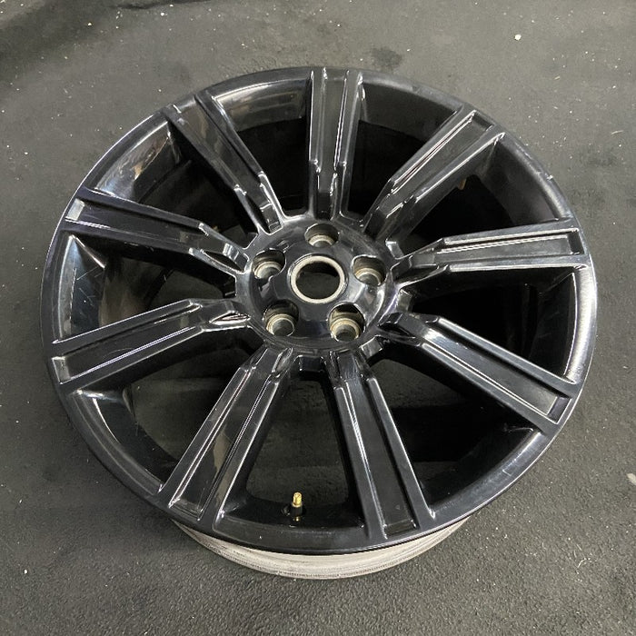 21" RANGE ROVER 17 alloy 21x9.5 9 spoke gloss black Original OEM Wheel Rim