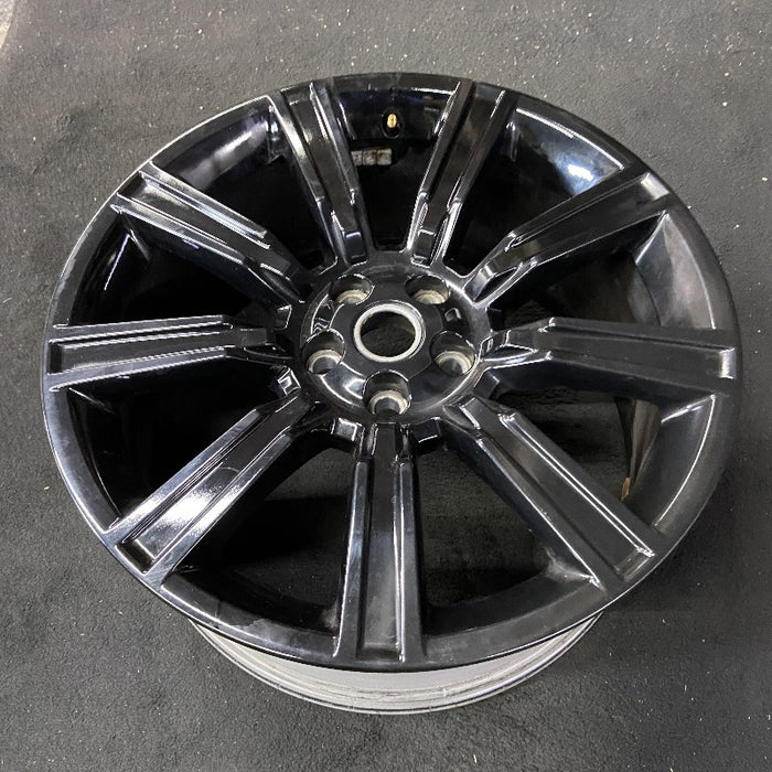 21" RANGE ROVER 17 alloy 21x9.5 9 spoke gloss black Original OEM Wheel Rim