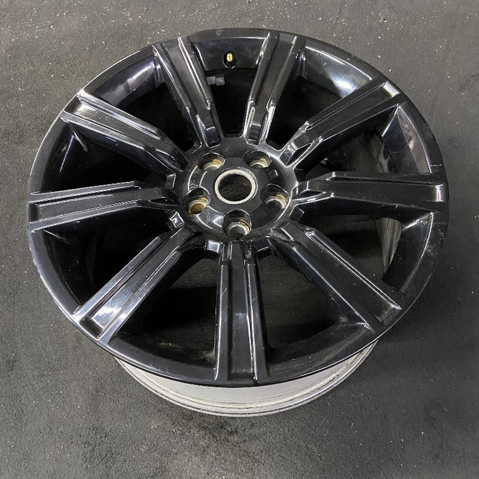 21" RANGE ROVER 17 alloy 21x9.5 9 spoke gloss black Original OEM Wheel Rim