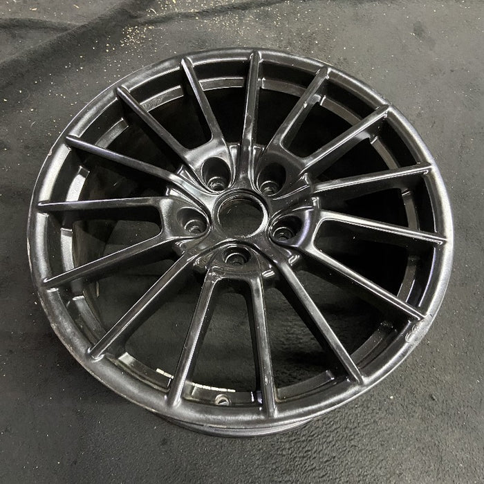 20" PORSCHE PANAMERA 10-16 alloy 20x9.5 15 spoke black finish Original OEM Wheel Rim