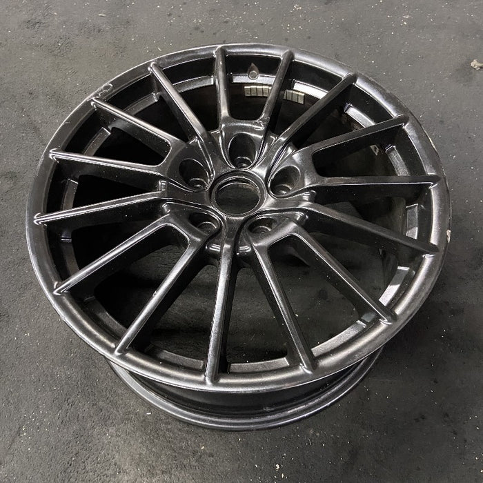 20" PORSCHE PANAMERA 10-16 alloy 20x9.5 15 spoke black finish Original OEM Wheel Rim