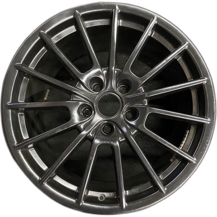 20" PORSCHE PANAMERA 10-13 alloy 20x11.5 15 spoke black finish Original OEM Wheel Rim