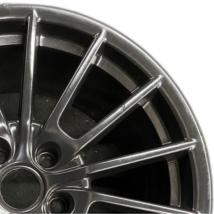 20" PORSCHE PANAMERA 10-13 alloy 20x11.5 15 spoke black finish Original OEM Wheel Rim