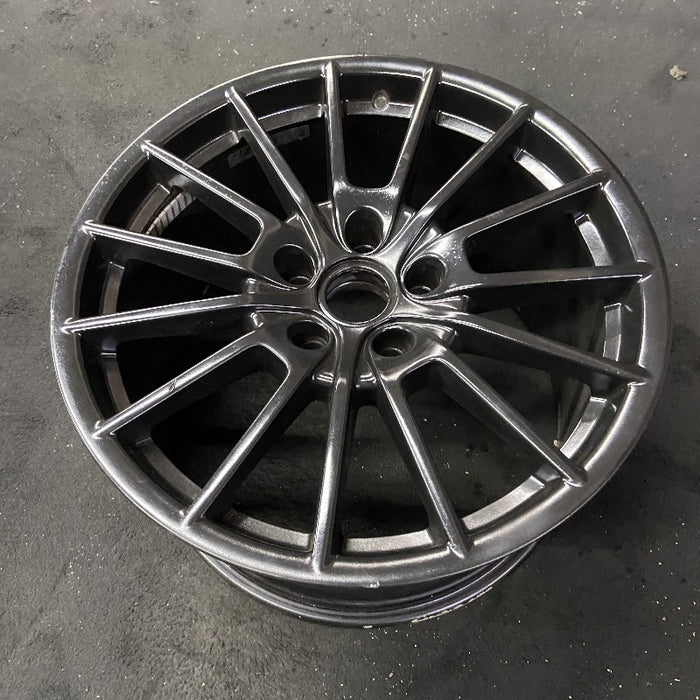 20" PORSCHE PANAMERA 10-13 alloy 20x11.5 15 spoke black finish Original OEM Wheel Rim