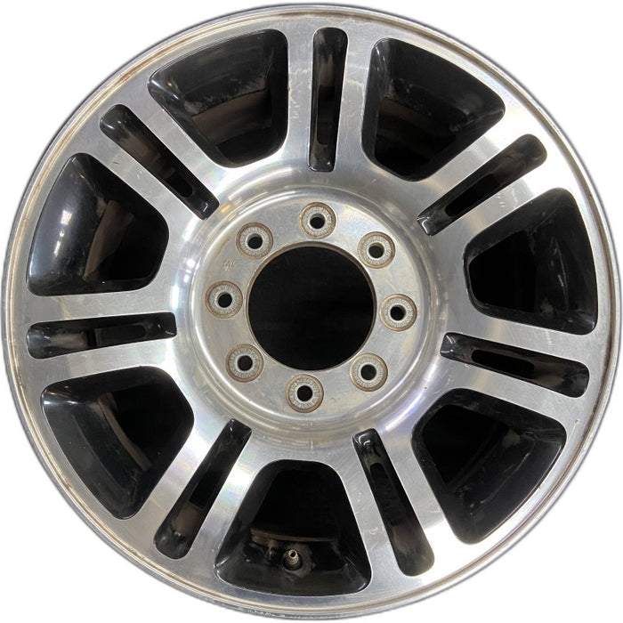 20" FORD F250SD PICKUP 13-16 20x8 aluminum TPMS 14 spoke 7 open splits black openings Original OEM Wheel Rim