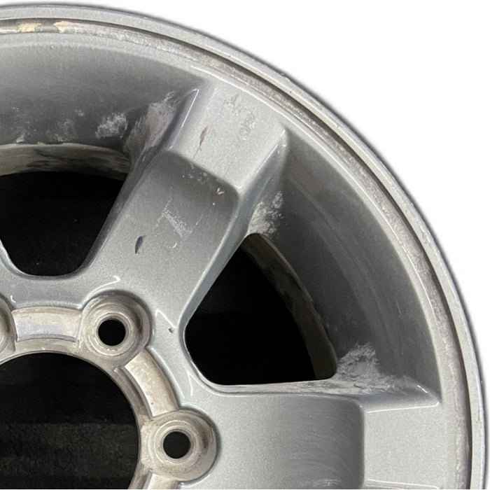 15" FRONTIER 01-04 15x7 alloy 6 spoke arched flat spokes charcoal finish Original OEM Wheel Rim
