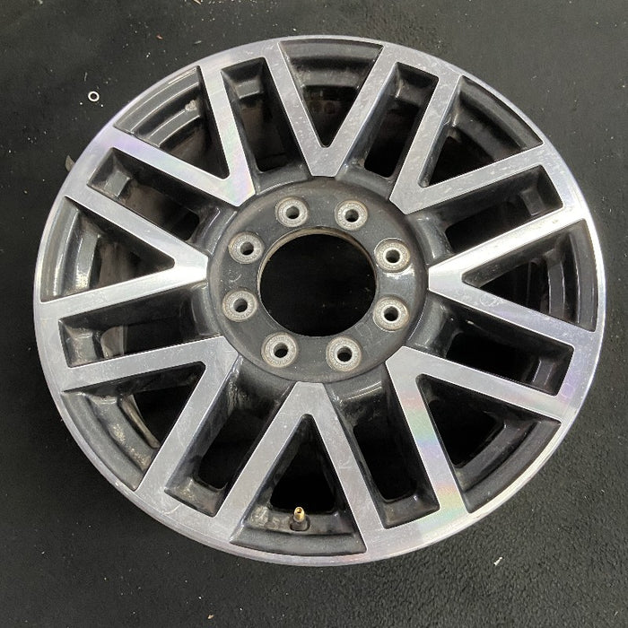 20" FORD F250SD PICKUP 17 20x8 aluminum TPMS 16 spoke 8 split spoke machined face dark gray pockets Original OEM Wheel Rim