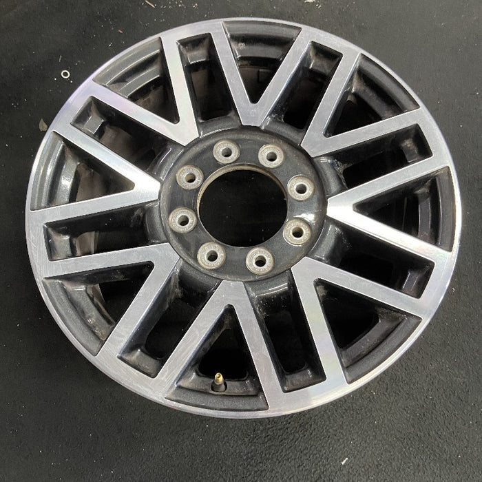 20" FORD F250SD PICKUP 17 20x8 aluminum TPMS 16 spoke 8 split spoke machined face dark gray pockets Original OEM Wheel Rim