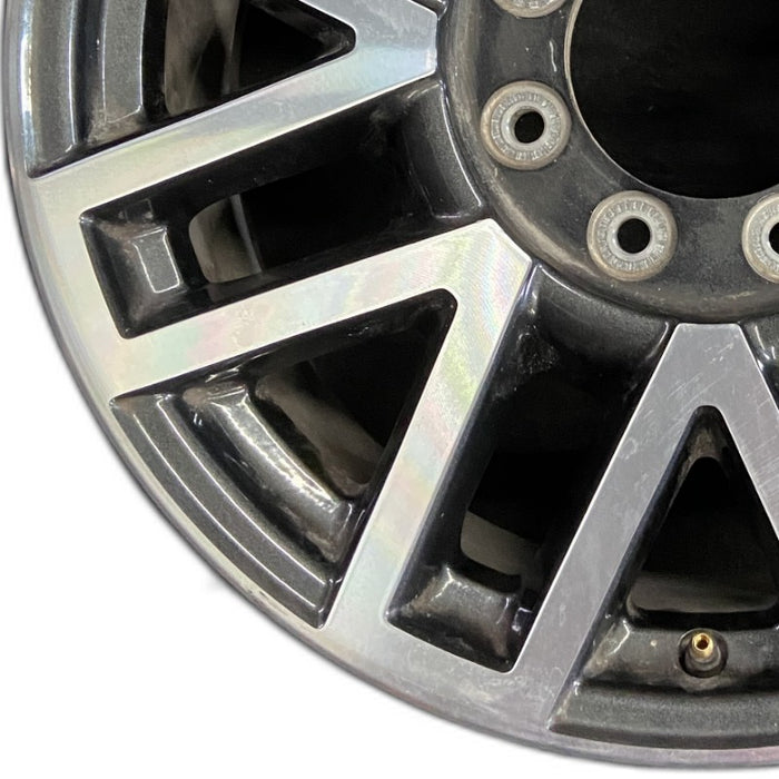 20" FORD F250SD PICKUP 17 20x8 aluminum TPMS 16 spoke 8 split spoke machined face dark gray pockets Original OEM Wheel Rim