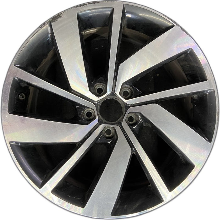 18" JETTA GLI 19-21 18x7-1/2 alloy 5 double spoke machined face with  pockets Original OEM Wheel Rim