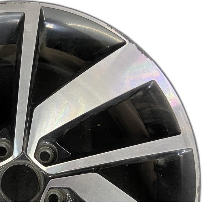 18" JETTA GLI 19-21 18x7-1/2 alloy 5 double spoke machined face with  pockets Original OEM Wheel Rim