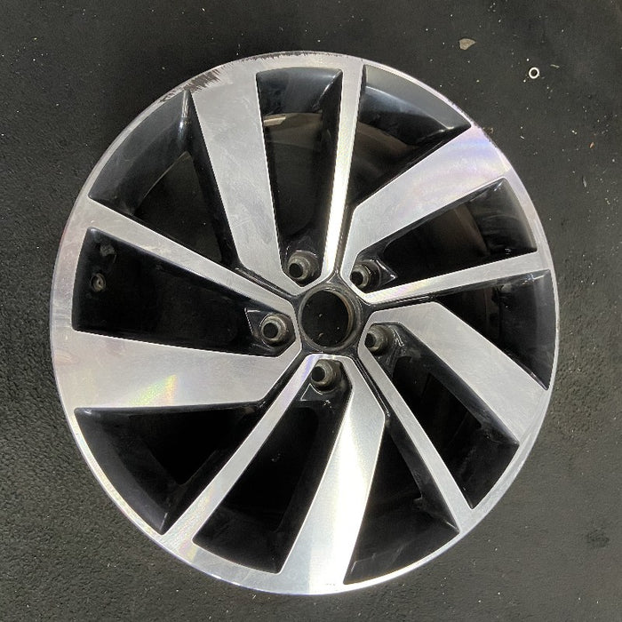 18" JETTA GLI 19-21 18x7-1/2 alloy 5 double spoke machined face with  pockets Original OEM Wheel Rim