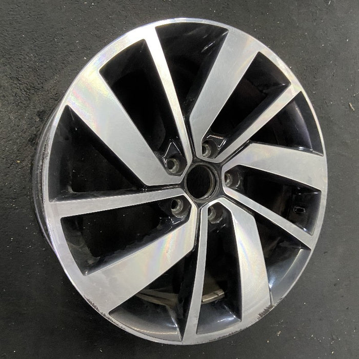 18" JETTA GLI 19-21 18x7-1/2 alloy 5 double spoke machined face with  pockets Original OEM Wheel Rim