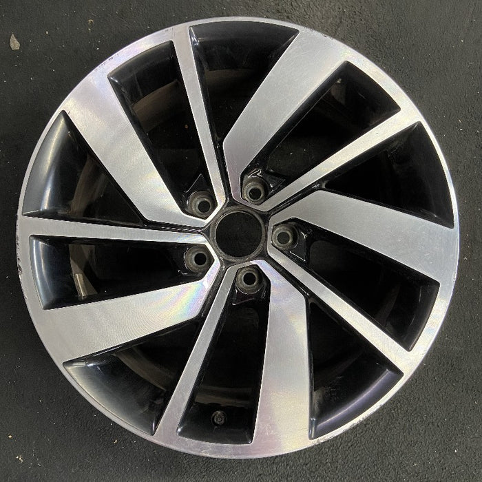 18" JETTA GLI 19-21 18x7-1/2 alloy 5 double spoke machined face with  pockets Original OEM Wheel Rim