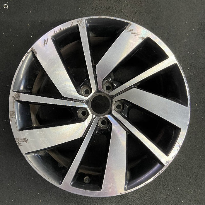 18" JETTA GLI 19-21 18x7.5 alloy 5 double spoke machined face with pockets Original OEM Wheel Rim