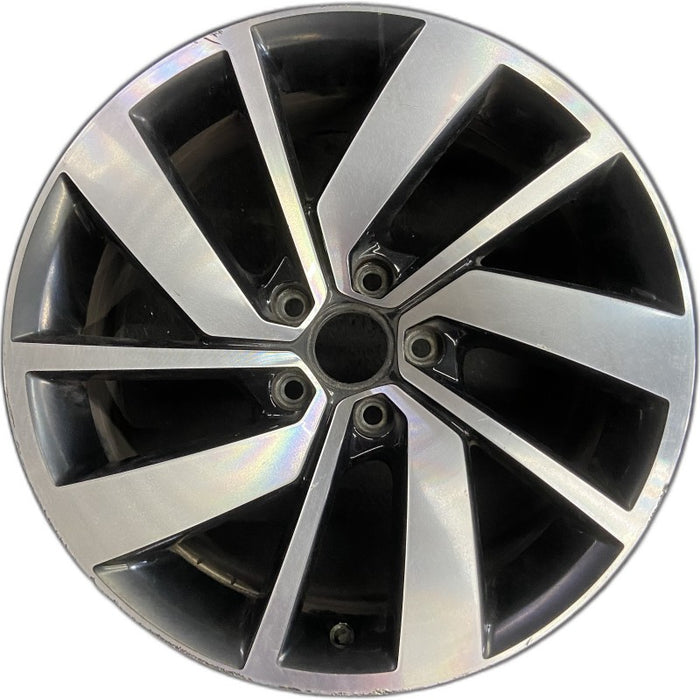 18" JETTA GLI 19-21 18x7-1/2 alloy 5 double spoke machined face with  pockets Original OEM Wheel Rim