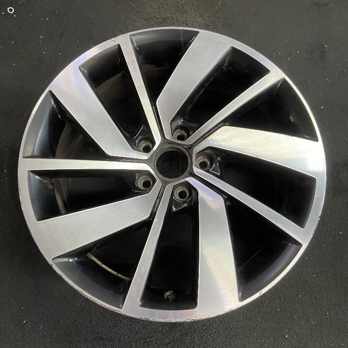 18" JETTA GLI 19-21 18x7-1/2 alloy 5 double spoke machined face with  pockets Original OEM Wheel Rim