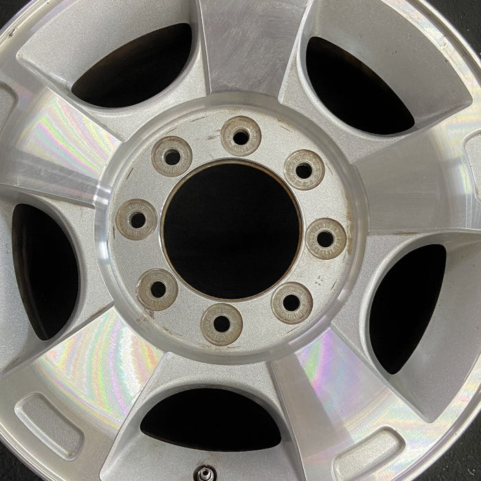 18" FORD F250SD PICKUP 09-10 18x8 SRW TPMS 5 spoke aluminum cast indented spoke ends Original OEM Wheel Rim