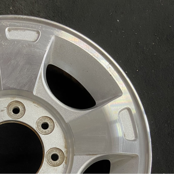 18" FORD F250SD PICKUP 09-10 18x8 SRW TPMS 5 spoke aluminum cast indented spoke ends Original OEM Wheel Rim