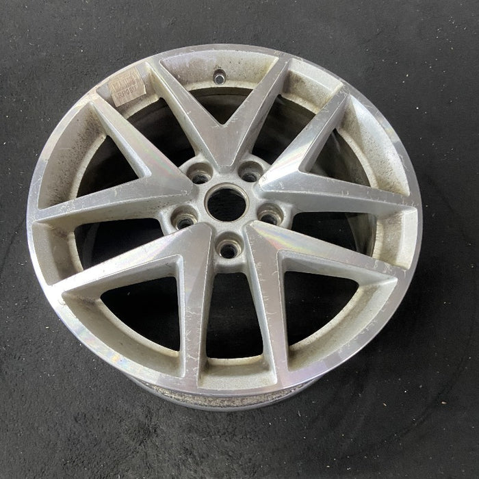 17" FUSION 10-12 17x7.5 aluminum 10 spoke 5 double V spoke machined face pockets Original OEM Wheel Rim