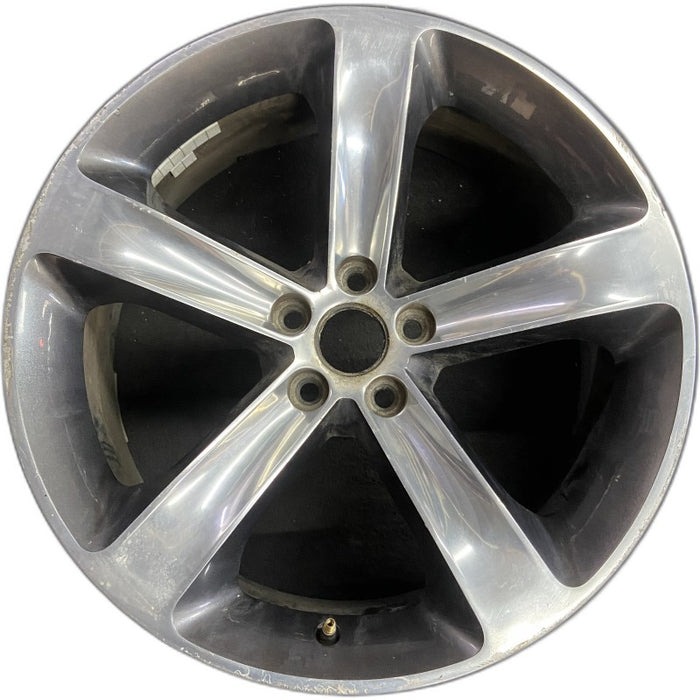 20" CHALLENGER 15-17 20x8 aluminum 5 individual spokes polished with pockets black Original OEM Wheel Rim