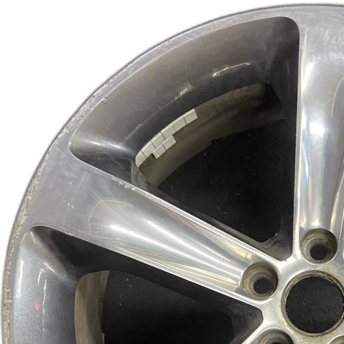 20" CHALLENGER 15-17 20x8 aluminum 5 individual spokes polished with pockets black Original OEM Wheel Rim