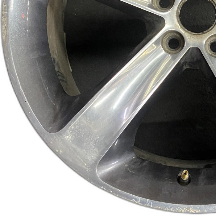 20" CHALLENGER 15-17 20x8 aluminum 5 individual spokes polished with pockets black Original OEM Wheel Rim