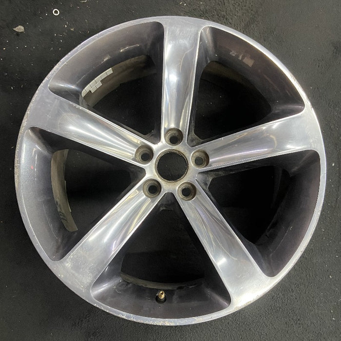 20" CHALLENGER 15-17 20x8 aluminum 5 individual spokes polished with pockets black Original OEM Wheel Rim