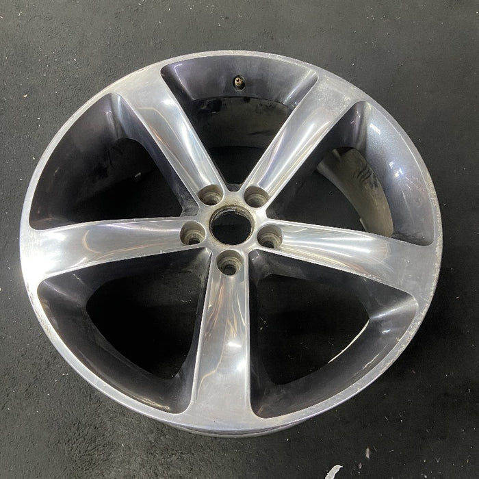 20" CHALLENGER 15-17 20x8 aluminum 5 individual spokes polished with pockets black Original OEM Wheel Rim