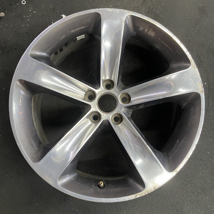 20" CHALLENGER 15-17 20x8 aluminum 5 individual spokes polished with pockets black Original OEM Wheel Rim