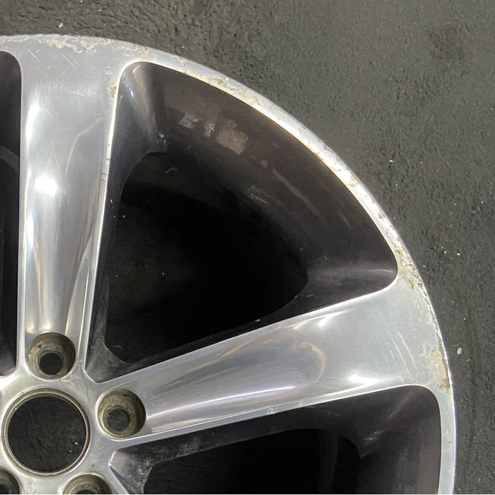 20" CHALLENGER 15-17 20x8 aluminum 5 individual spokes polished with pockets black Original OEM Wheel Rim