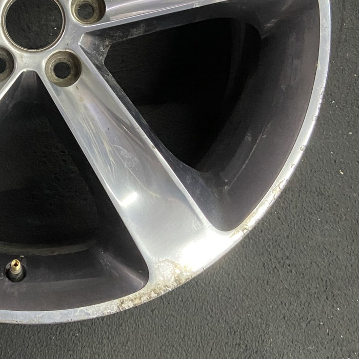 20" CHALLENGER 15-17 20x8 aluminum 5 individual spokes polished with pockets black Original OEM Wheel Rim