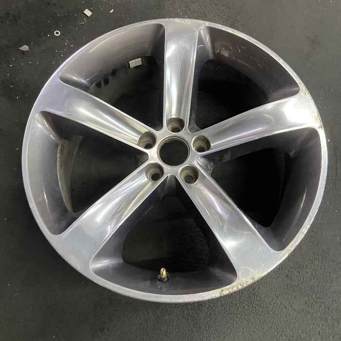 20" CHALLENGER 15-17 20x8 aluminum 5 individual spokes polished with pockets black Original OEM Wheel Rim