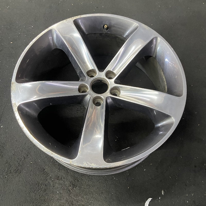 20" CHALLENGER 15-17 20x8 aluminum 5 individual spokes polished with pockets black Original OEM Wheel Rim