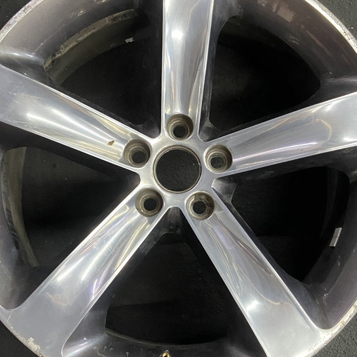 20" CHALLENGER 15-17 20x8 aluminum 5 individual spokes polished with pockets black Original OEM Wheel Rim