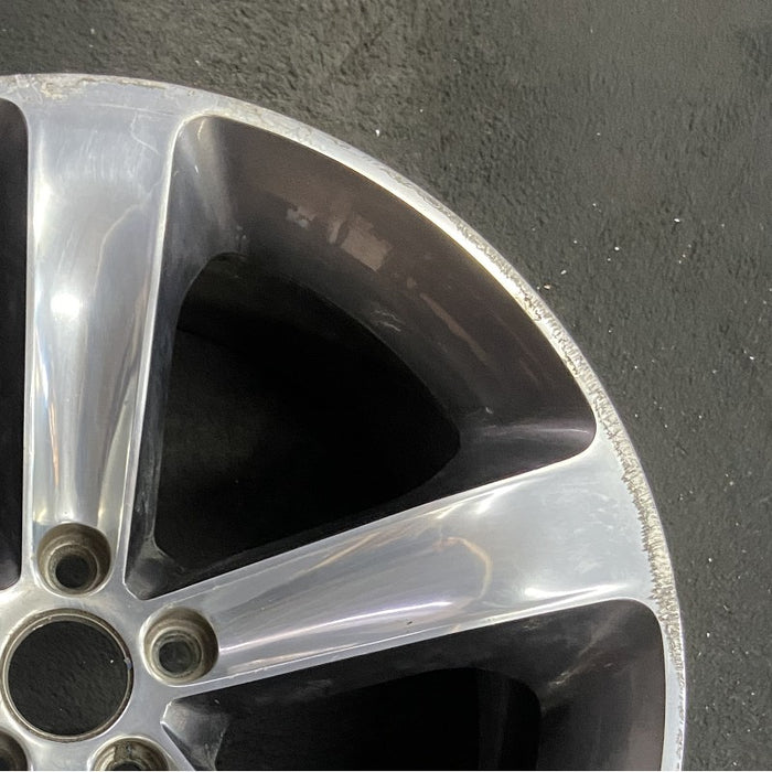 20" CHALLENGER 15-17 20x8 aluminum 5 individual spokes polished with pockets black Original OEM Wheel Rim