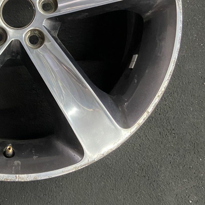 20" CHALLENGER 15-17 20x8 aluminum 5 individual spokes polished with pockets black Original OEM Wheel Rim